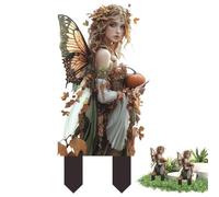 Fairy Garden Fairies,Plant Decorations for Pots,Cute Acrylic Planter Fairies - Small Garden Gnomes Figurines, Fairy Garden Accessories, Garden Stakes for Home