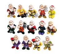 Fairy Garden Gnome Statue Mini Dwarf Elf Resin Sculpture Potted Micro Landscape 14PCS