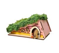 Fairy Garden House - Triangle Craft Diy Set, Kids Craft Project, Decorative Playhouse, Imaginative Building | Wooden Triangle Fairy House Set for Girls Boys Creative Fun Home Activities