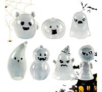 Fairy Garden Miniatures | Luminous Ghost Kit Halloween Decor,Resin Ghost Decorations, Miniature Glow in The Dark Outdoor Statues for Patio Lawn Yard, 7