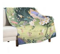 Fairy Garden Soft Throw Blanket for Couch Lightweight Flannel Blanket for Sofa Couch Throw Bed Warm Cozy Decorative Blankets Fall Winter Decor 30"x40"