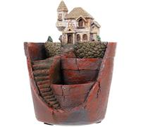Fairy Garden Succulent Plant Pot, Fairy Houses for the Garden, Garden Pots and Planters, Sweet House Succulent Container, Floral Holders Decor for Home Office Living Room, Garden Planter Indoor Kit