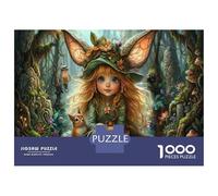 Fairy Girl 1000 Piece Jigsaw As A Magical Forest for Family Weekend Activity Participants Stress Relief Unique Pattern 70x50cm/1000pcs
