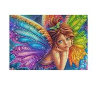 Fairy Girl Colorful Wings 300 Piece Complete Jigsaw Puzzle Set Teens Beginners Educational Challenge Puzzle Fans Group Play Anniversary Creativity & Gift Giving 300 PCS