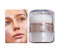 Fairy Glow Powder, Radiant Skin Patting, Lightweight Applicator, Shimmer Makeup Dust, Silky Finish Highlighter, Luminous, Festival Beauty Accessory for Events, Parties, Photoshoot