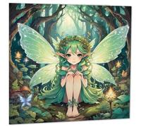 Fairy Greeting Card - Woodland Fantasy Magical Pixie birthday card 145mm x 145mm