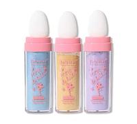 Fairy Highlighter Powder Glitter Polvo De Hadas Body Blush Highlighter Powder Face Stick, Body Brightens Shimmer Sparkle Natural Shimmer Patting Glowing Powder for Face Eyes Body (04# Blue)