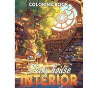 Fairy House Interior Coloring Book: Witchy Hearth Interiors Coloring Book featuring Magical Room Layouts and Simple Fantasy Decorated House Scenes for Adults