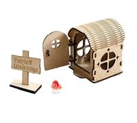 Fairy House Kit - Wood Craft Set | Miniature Doll House Kits,for Windowsill Desk Home Event Party for Kids Girls Daughter Son