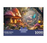 Fairy House,Magic Garden Jigsaw Puzzles for Adults And Kids. 1000 Pieces Whimsical Challenge Toy Educational Game Home Decor 38x26cm/1000pcs