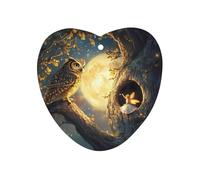 Fairy House With Owl Car Air Freshener Decorative Hanging Aromatherapy Tablets for Car Trucks Love form