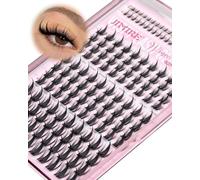 Fairy Lash Clusters with Spikes Wispy Cluster Lashes Invisible Band CC Curly Individual Eyelashes 10-16MM Manga Cluster Lashes with Bottom Lashes Clusters Easy to Apply 160Pcs Pack