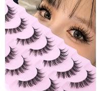 Fairy Lashes False Eyelashes Spiky 3D Mink Lashes 16MM Fake Eyelashes Natural Look Like Eyelash Extension 7 Pairs Pestañas Postizas Naturales