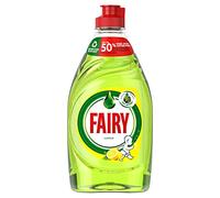 Fairy Lemon Washing Up Liquid with LiftAction. No Soaking, No Grease, No Fuss & Gentle On Your Skin (320 ML x 10)
