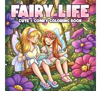 Fairy Life Coloring Book: Magical Tiny Kingdom Coloring Pages for All Ages with Forest Animals, Mushroom Houses, and Fantasy Adventure to Unwind