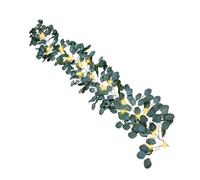 Fairy Light Olive Branch,5.9Ft Lighted Olive Branch Garland - Waterproof Decoration 96 LEDs Fake Plant with Timer for Holiday Dorm Wall Cafe Wedding Party Birthday Porch Ceiling