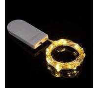 Fairy Lights - 1m 10 LEDs String Battery-Powered Lights | Decorative LED Copper Wire Lights for Indoor/Outdoor Use - Weddings, Christmas, Bedroom, Patio & Party