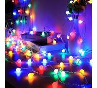 Fairy Lights, 20ft 40 LED Battery Powered String Lights, 2 Lighting Modes, Decoractive for Indoor Outdoor, Bedroom, Wedding, Party,Birthday, Valentine, Christmas Tree Decoration (Colored Globe)