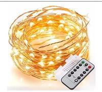 Fairy Lights Battery Powered,10m 100 LED Easter Decoration, Copper Wire, Waterproof Remote Control 8 Modes. StringLights,Weddings Home Business Indoor Outdoor Decoration Twinkling Lights.