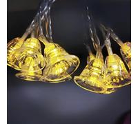 Fairy Lights Battery Small Bell String Lights for Indoor, Outdoor, Christmas Warm White/Multi-Coloured（Excluding Batteries） (Color : Warm White, Size : 40 LEDs 6M)
