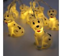 Fairy Lights Cute Dog String Lights Battery Operated Led Animal Lamp Warm White Copper Wire Fairy String Light for Children Indoor Decorative Festival Lights for Bedroom Party Holiday Christmas (Dog)