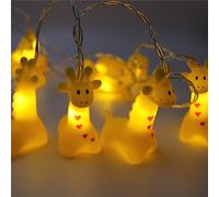 Fairy Lights Cute Giraffe String Lights Battery Operated Led Animal Lamp Warm White Copper Wire Fairy String Light for Children Indoor Decorative Festival Lights for Bedroom Party Christmas (Giraffe)
