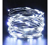 Fairy Lights ,Etopgo 5M /50 LED Battery Powered String Lights Christmas Cool White for Indoor Outdoor Decoration, Gift, Wedding,Christmas Decoration (Cool White)