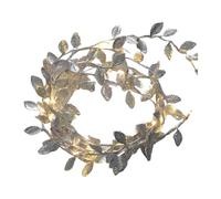 Fairy Lights, Garland with Lights | Leaf Christmas Decorations for Home | 6.6 Feet Gold Rattan LED Decor for Coat, Bedroom, Table, Fireplace, Decorat
