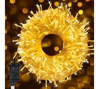 Fairy Lights Mains Powered, 100m/328Ft 1000 LED Plug in String Lights Christmas Lights Indoor Waterproof with 8 Modes LED Fairy Lights for Bedroom Wall Party Wedding Xmas Tree Decorations (Warm White)