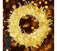 Fairy Lights Mains Powered, 50m/164Ft 500 LED Plug in String Lights Christmas Lights Indoor Waterproof with 8 Modes LED Fairy Lights for Bedroom Wall Party Wedding Xmas Tree Decorations (Warm White)