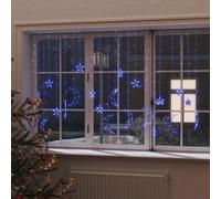 Fairy Lights Plastic Blue 345 LEDs USB Remote 2x0.9m Star Moon Curtain [EEK: A+++]