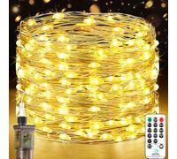 Fairy Lights Plug in, 23M 200 LED String Lights Mains Powered, Copper Wire Warm