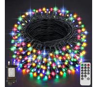 Fairy Lights Plug in, 41.2M/135.2FT 320 LED Waterproof Outdoor String Lights Mains Powered with 8 Modes/Remote Control, Christmas Lights for Outside Indoor Garden Bedroom Decorations(Multi-Coloured)