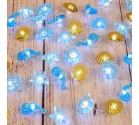 Fairy Lights Sea Animals, 2 m 20 LED Fairy Lights Maritime, Ocean Themed String Lights, Ocean Fairy Light, Fairy Lights Children's Room, Battery Operated, Indoor Outdoor for Garden, Wedding, Room