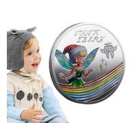 Fairy Lost Teeth Reward Coin - Shiny Novelty Play Money, Metallic Badge | Cute Mythical Figure Emblem, Treasure of Alleged Whimsical Fancy, Limited Edition Infant Coin for the