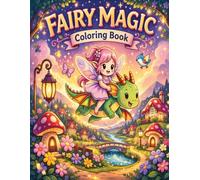 Fairy Magic Coloring Book for Kids Ages 4-8: Cute and Magical Fairy Coloring Pages Filled with Flowers, Dragons, Mushrooms and Enchanted Adventures