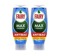 Fairy Max Power ANTIBACTERIAL eucalyptus Washing Up Liquid 2 x 730 ml Twin Pack