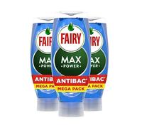 Fairy Max Power ANTIBACTERIAL eucalyptus Washing Up Liquid 3 x 730 ml