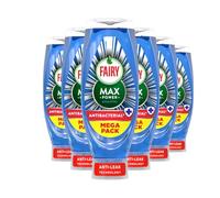 Fairy Max Power ANTIBACTERIAL eucalyptus Washing Up Liquid 6 x 730 ml