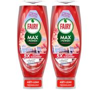 Fairy Max Power Mrs Hinch's Midsummer Memories Washing Up Liquid 730ML, Easy & Effortless Cleaning, Even on Your Greasiest Pots & Pans (Pack of 2)