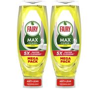 Fairy Max Power Washing Up Liquid Lemon 730ML Easy and Effortless Cleaning