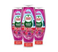 Fairy Max Power Washing-Up Liquid Spring Edition Mrs Hinch’s CHERRY BLOSSOM 730ml × 3 Pack | Floral Scent | LiftAction Grease Removal | No Flip Cap | Spring Edition