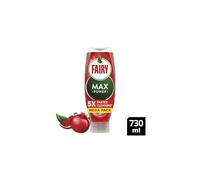 Fairy MaxPower Washing Up Liquid Pomegranate 730 ML Easy and Effortless Cleaning Even On Your Greasiest Pots and Pans