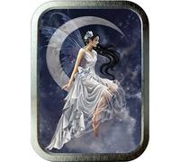 FAIRY MOON 2oz SILVER TOBACCO TIN,GIFT BOX