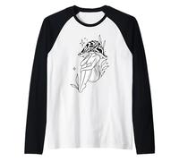 Fairy Mushroom Divine Feminine Nature Raglan Baseball Tee