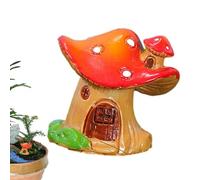 Fairy Mushroom Figurines, Resin Creative Mushroom Home Ornaments, Tiny Mushrooms Figurines House Figurines Fairy Garden Decor