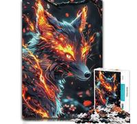 Fairy Neon Fox Paper Jigsaw 1000pcs (52x38cm) Adult Puzzle | Enjoy a relaxing puzzle activity on indoor afternoons for rewarding progress.