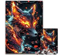 Fairy Neon Fox Puzzles 1000 Pieces for Adults Impossible Jigsaw Puzzles for Adults Brain Challenge for TeenagersHome Decor 1000 PCS(38x26cm)