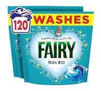 Fairy Non Bio All-in-1 PODS Laundry Detergent Washing Liquid Tablets/Capsules, 120 Washes (60x2), For Sensitive Skin