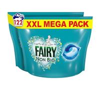 Fairy Non Bio PODS® Washing Liquid Capsules, For Sensitive Skin, 122 Washes (61x2)